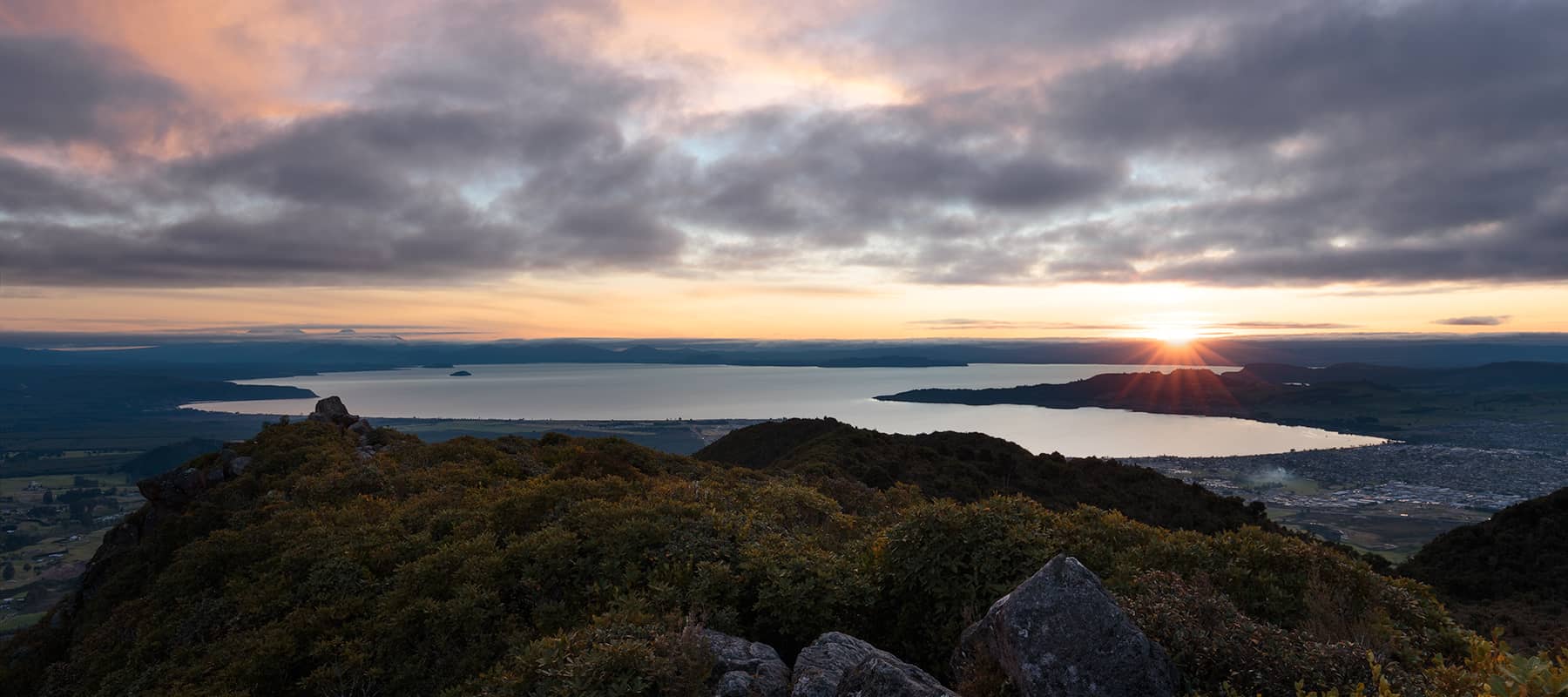 Tauhara sunset view